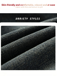 Jeans cargo baggy personnalisés, plusieurs grandes poches, denim foncé délavé rétro, jeans pour hommes, vêtements de travail en denim, jeans cargo - Product Image 6