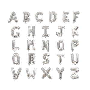 Decoraciones de Fiesta al por Mayor Globos Gigantes de Helio de 16, 32 y <span class=keywords><strong>40</strong></span> Pulgadas en Forma de Letras del Alfabeto de Papel Aluminio en Azul, Dorado, Plateado, Blanco y Rojo - Product Image 6