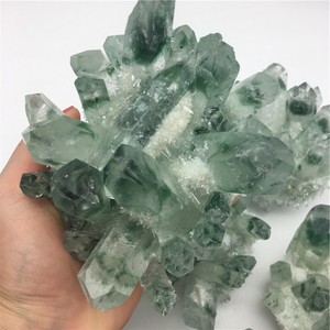 Cristal fantasma verde, amor ecológico, Feng Shui Natural, <span class=keywords><strong>cuarzo</strong></span>, cristal pulido, favores <span class=keywords><strong>de</strong></span> boda, arte <span class=keywords><strong>de</strong></span> amor y coleccionable - Product Image 3
