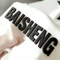 Autocollant de transfert thermique en silicone 3D personnalisé, étiquette de vêtement en soie avec logo pour t-shirts, étiquettes de transfert thermique