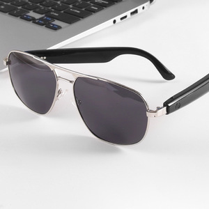 Gs02 Smart Glasses Aviator Style Metal Frame Polarized Sunglasses With Uv Protection For Outdoor Use - Product Image 3