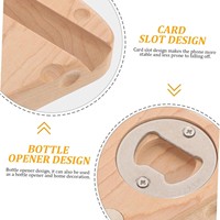 Ouvre-bouteille en bois multifonction et aimant pour réfrigérateur Décoration intérieure durable en bois Artisanat Boîtes en bois et enseignes murales Genre