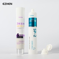 Tube de dentifrice personnalisé avec capuchon électrolytique, emballage cosmétique en plastique avec bouchon à clapet, tube souple ABL, tube à presser pour pommade