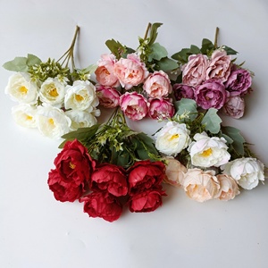 <span class=keywords><strong>Bouquet</strong></span> di Peonie Artificiali all'Ingrosso con 6 Teste, <span class=keywords><strong>Bouquet</strong></span> di Rose in Seta <span class=keywords><strong>per</strong></span> Decorazioni Matrimoniali e Feste - Product Image 3