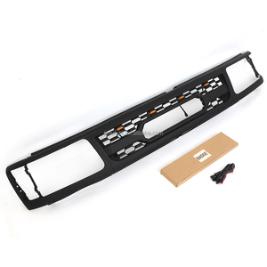 <span class=keywords><strong>DODD</strong></span> 1993-1998 Nouvelle calandre avant tout-terrain modifiée en ABS noir avec cadre lumineux LED ambre compatible avec Toyota T100 - Product Image 4