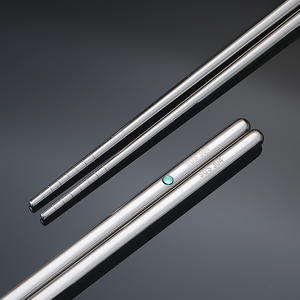 Stainless Steel <b>Chopsticks</b> 304 Hollow Non Slip Heat Insulated For Noodles Hot Pot French Fries 36cm All Metal Utensils - Product Image 2