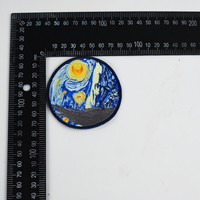 Badge thermocollant Van Gogh Patch de nuit étoilée Patch de broderie pour vêtements bricolage