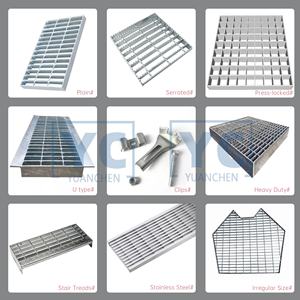 Grille métallique antidérapante et résistante pour couvre-tranchée <span class=keywords><strong>de</strong></span> passerelle, grille en acier durable - Product Image 2