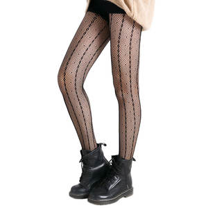 Collants résille Sexy pour femmes collants collants transparents en dentelle fine évider bas collants tricotés robe chaussette genou grandes tailles - Product Image 2