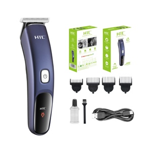 Tondeuse à cheveux HTC AT-506 T-Blade Zero Cutting pour hommes, moteur Type-C 180, écran LCD, puissante - Product Image 1