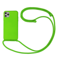 Coque de téléphone avec cordon tour de cou, antichoc, étanche, en silicone anti-rayures, style Xouxou pour modèles 11-17
