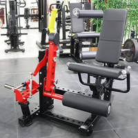 Machine de presse de jambe assise commerciale avec boucle de jambe chargée par plaque et extension-équipement de force de gymnastique multifonctionnel 3-en-1