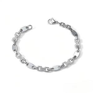 Nueva Innovación en Pulseras de Cadena de Acero Inoxidable con Diseño Simple y Personalizado, Pulseras Hiphop para Hombre, Joyería de Moda al por Mayor - Product Image 5