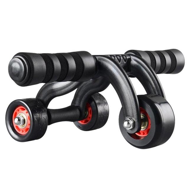 Unisex Multi-functional 3-Wheel Lightweight Portable AB Fitness ABS Roller Color Box Packaging for Abdominal Workout Home Use