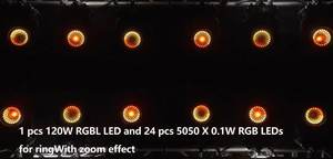 Projecteur LED professionnel à tête mobile 150W RGBL avec lentille Fresnel multicanal pour DJ, discothèque, événementiel et équipement d'éclairage - Product Image 4