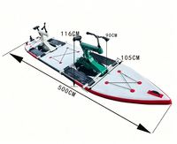 Ponton flottant large en forme de planche de surf avec cadre en plastique, hydrodynamique, facile à ranger pour le lac, de la fabrique chinoise Lumark
