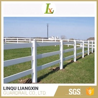 Kit de clôture pour chevaux en PVC traité thermiquement, avec 3 rails, poteaux en vinyle blanc et service de modélisation 3D