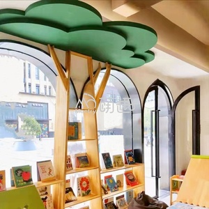 Kệ sách hình cây hấp dẫn dành cho trường mầm non, nội thất thư viện, tủ sách, thiết kế phòng đọc sách cho trẻ em - Product Image 5