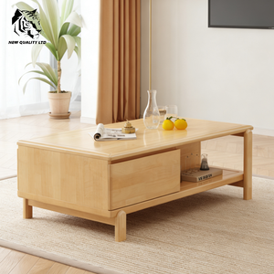 Mesa de centro de madera de diseño moderno para sala de estar, fabricada en fábrica, buen precio, personalizable, gran stock, envío inmediato. - Product Image 2
