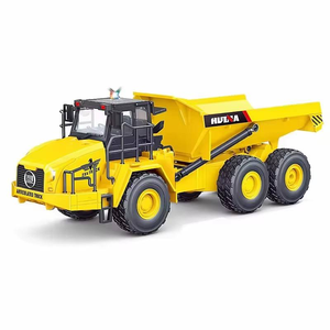 Camión Volquete Articulado RC HuiNa 1553 1/16, 2.4G 11CH, Control Remoto, <span class=keywords><strong>con</strong></span> Luces y Sonido, Juguete de Ingeniería - Product Image 1