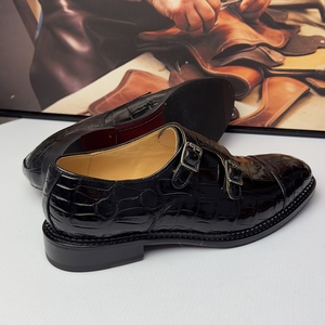 Zapatos Formales de Piel de Cocodrilo Personalizados Directo de Fábrica – Oxfords Premium para Hombre con Suela Antideslizante |   Servicio OEM - Product Image 2