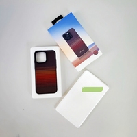 Boîte d'Emballage de Coque de Téléphone en Bagasse à Matériaux Écologiques, Emballage en Pulpe Moulée Personnalisable