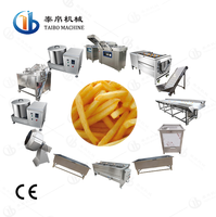 De semi Automatische Grote Capaciteit Bevroren Chips die van de Frietenmachine Machine maken Verse Chipsproductielijn