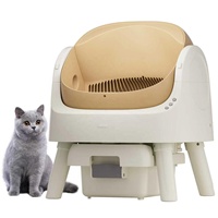 Bac à litière automatique grande capacité pour chat, autonettoyant, contrôle des odeurs, matériaux écologiques, facile à nettoyer pour chats