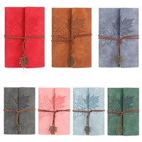 Carnet à anneaux personnalisable, journal créatif, couverture souple en cuir vintage portable, organiseur de voyage à 6 anneaux