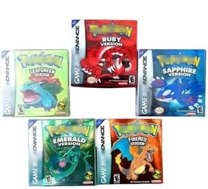 Caja de Venta al por Menor con Tarjeta de Juego Emerald Leaf Green Fire Red Ruby Sapphire para GBA, Tarjeta de <span class=keywords><strong>Video</strong></span> Pokemoned para Gameboy Advance - Product Image 4