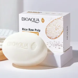 Sapone Viso BIOAQUA al Riso Bianco, Detergente Schiumogeno Idratante e Controllo Oleosità, Sapone Artigianale per il Corpo - Product Image 2