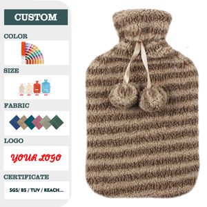 Housse de bouteille d'eau chaude et froide en polyester anti-brûlure, douce et pelucheuse, amovible, 2000 ml, pour l'hiver - Product Image 2