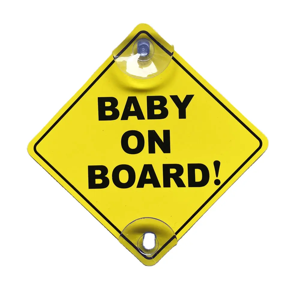 BABY ON BOARD Sign Sticker Waterproof and Sun-proof Customized Suction Cup Car Sticker