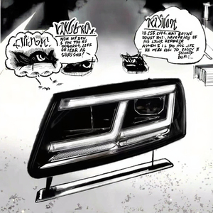 Gruppo Fari a LED Aggiornato per <span class=keywords><strong>Audi</strong></span> <span class=keywords><strong>Q5</strong></span>/SQ5 2013-2018, Luce Blu, 12V 70W 4000 Lm, Illuminazione Anteriore - Product Image 2