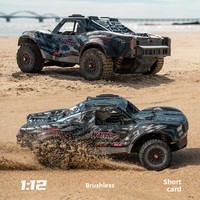 Hengqi HK1205 Voiture RC professionnelle sans balais à quatre roues motrices, haute vitesse, tout-terrain, modèle de course désertique 1:12 en résine