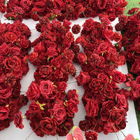 Dekorasi Latar Belakang Tanaman Hijau Artificial 60cm Grosir Dengan Bunga Anggrek Hydrangea Putih Untuk Lengkungan, Perlengkapan Fotografi