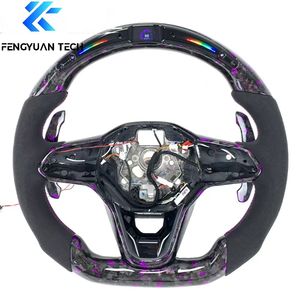 Volante de Fibra de Carbono Forjado Personalizado para Volkswagen VW Mk8 Mk8.5 Golf8 Line GTI St <span class=keywords><strong>Leon</strong></span> KL Octavia Superb3 Audi A3 <span class=keywords><strong>2022</strong></span> - Product Image 6