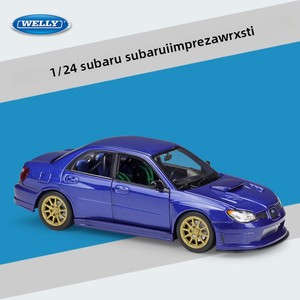 WELLY 1:24 <span class=keywords><strong>Subaru</strong></span> <span class=keywords><strong>Impreza</strong></span> <span class=keywords><strong>WRX</strong></span> STI, voitures miniatures en métal, modèle de voiture en alliage pour collectionneurs, cadeau, vente en gros - Product Image 5