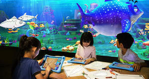 PROJECTION de <span class=keywords><strong>peinture</strong></span> magique Jeux interactifs passionnants de projecteur 3D <span class=keywords><strong>Simulateur</strong></span> immersif AR VR Jeux interactifs d'intérieur pour les enfants - Product Image 6