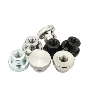Zinc Plated M8 M10 Round Hand Adjusted Knurled Thumb Nut Through Hole Blind Tighten Nut - Product Image 6