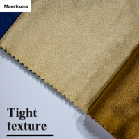 Tela de Tapicería 100% Poliéster, Terciopelo Italiano, Terciopelo Holandés, Impermeable, para Sofás, Camas y Textiles para el Hogar