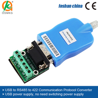 Cable convertidor AoShangMing USB a RS485/422 DB9 con carcasa de ABS para aplicaciones informáticas de PCB y HMI