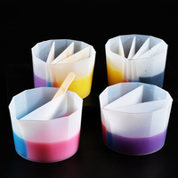 XINCHOUT – séparateur de peinture à bonnets fendus, accessoires de dessin d'art fluide pour le versement de pigments, outils de gâteau en Silicone, ensembles de pointes de décoration