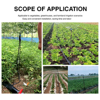 Système d'irrigation par aspersion agricole, buse d'arrosage en plastique, arroseur papillon, pulvérisateur de jardin 360° pour pelouse