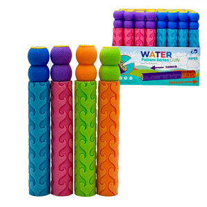 QS夏の屋外キッズプルバックガンおもちゃカラフルなEVA長距離射撃ゲーム水鉄砲おもちゃ子供向けギフト - Product Image 1