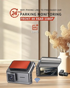 Cámara Oculta con Pantalla IPS de 3.16 Pulgadas, Cámara de Coche con Doble Lente 4K WIFI, <span class=keywords><strong>DVR</strong></span> con Monitoreo 24H, Dashcam con ADAS y Wifi - Product Image 3