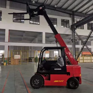 Mini 2.5t empilhador telescópico, recipiente uso telehandler