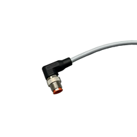 Connecteur d'alimentation DIN droit 5 broches série M12 en cuivre, indice de protection IP67, câblage fixe, câble multiconducteurs pour applications automobiles