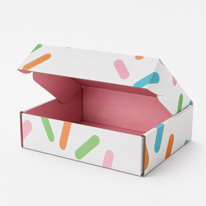Cajas de Cartón Corrugado para Envíos de Donuts, Impresas a Todo Color, de Grado Alimenticio, Plegables, con Logotipo Personalizado para Donuts, Galletas y Pasteles - Product Image 2