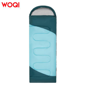 Saco de Dormir Woqi de 3 Estaciones, Rectangular, de Nailon, Unisex, Transpirable, Ligero, para Acampar al Aire Libre, Color Azul Cielo - Product Image 2